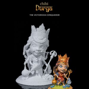Durga - Modelo em Chibi O Conquistador Vitorioso