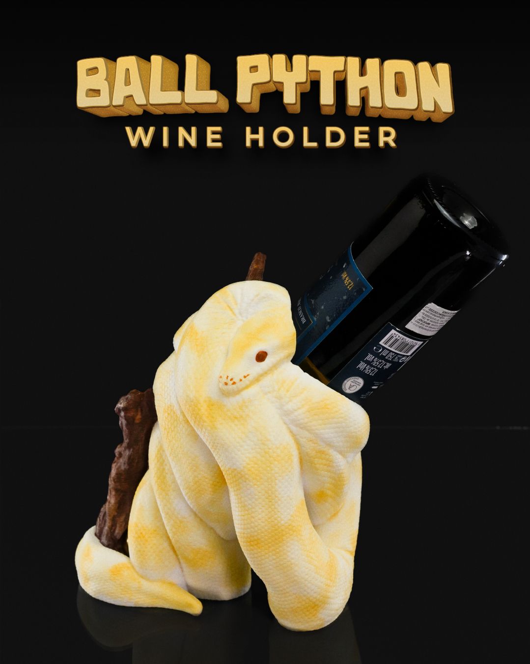 Ball Python Wine Holder