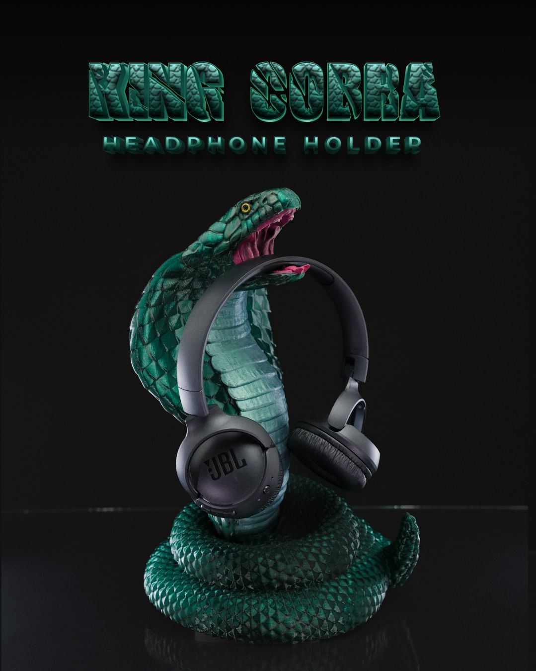 King Cobra Headphone Holder