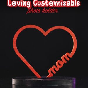 Adorando um suporte para fotos