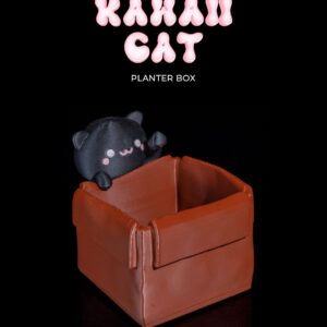 Kawaii Cat with a Planter Box