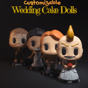 Customizable Wedding Cake Dolls