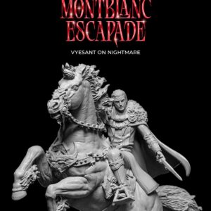 Vyesant On Nightmare - Human Male Fighter Mounted on Nightmare Steed (Horse)