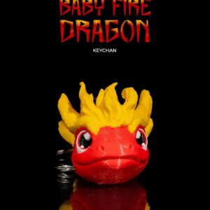 Keychain - Baby Fire Dragon