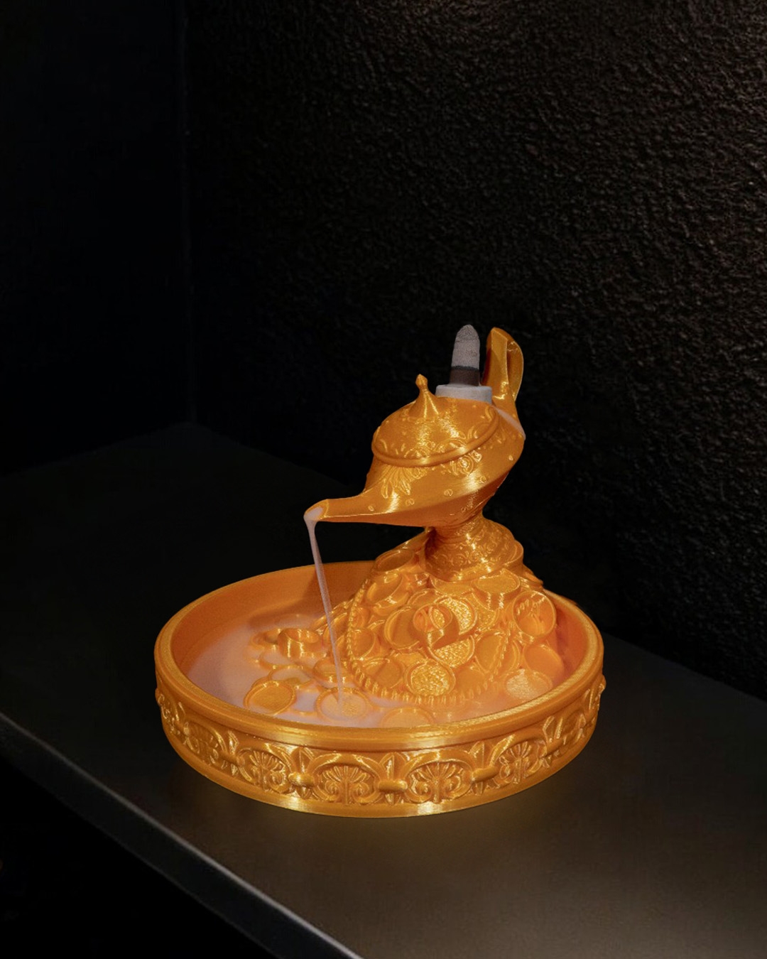 Porta incenso de lâmpada mágica - Lamp of Wealth Backflow Burner - Image 3