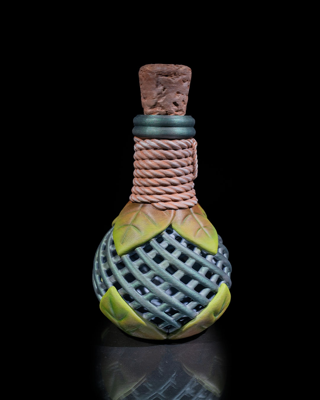 Handcrafted 3D Printed Potion Flask Container | Fantasy Home Decor | Unique Gift - Image 6