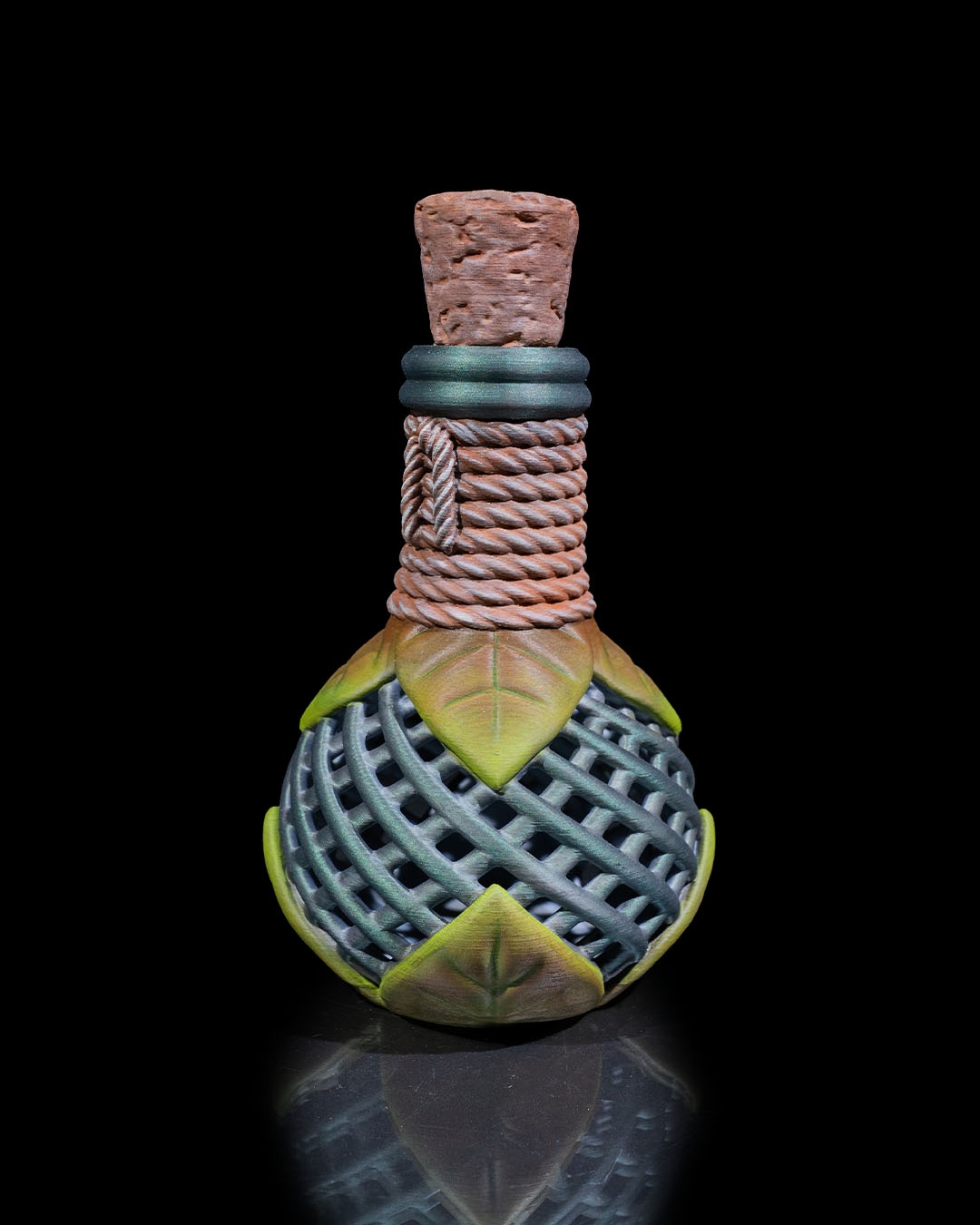 Handcrafted 3D Printed Potion Flask Container | Fantasy Home Decor | Unique Gift - Image 8