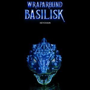 Wraparound Basilisk Keychain