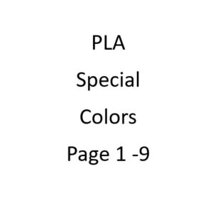 PLA - Special Colors Page 1-9
