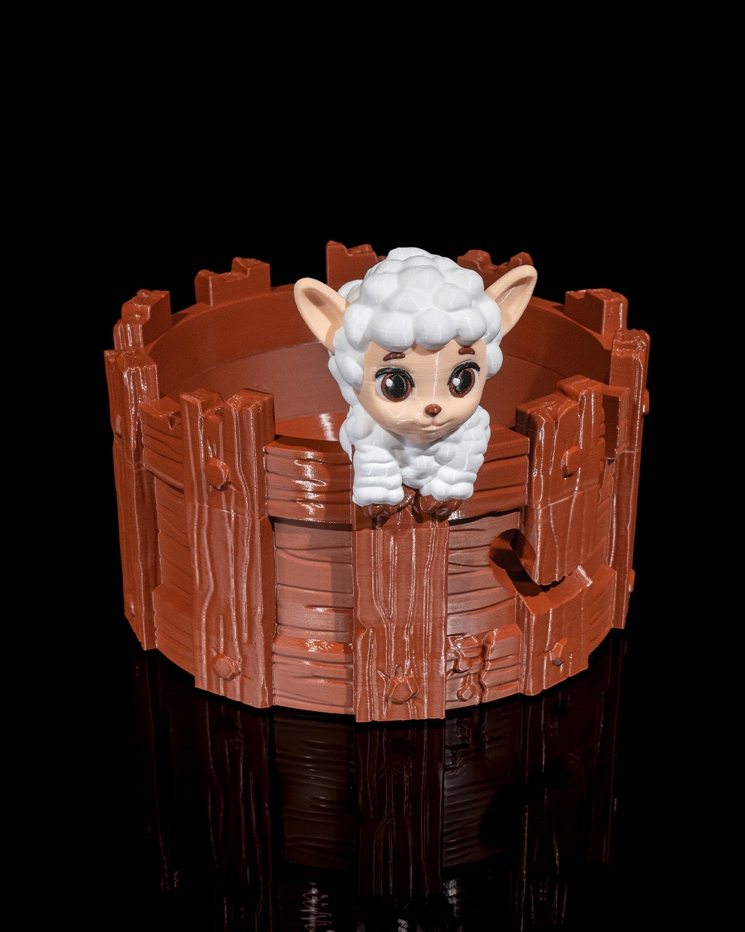 3D Printed Peasheepful Kit Yarn Bowl and Hook Case - Image 9