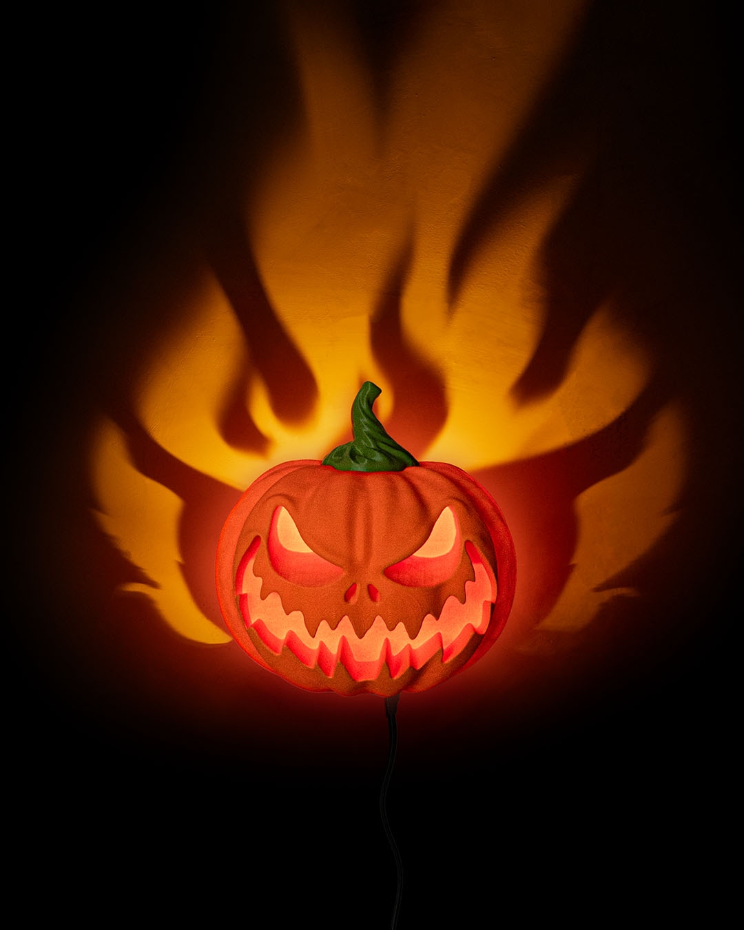 Flaming Pumpkin Wall Lamp - Image 2