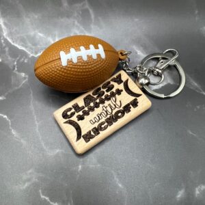 Sassy Football Keychain