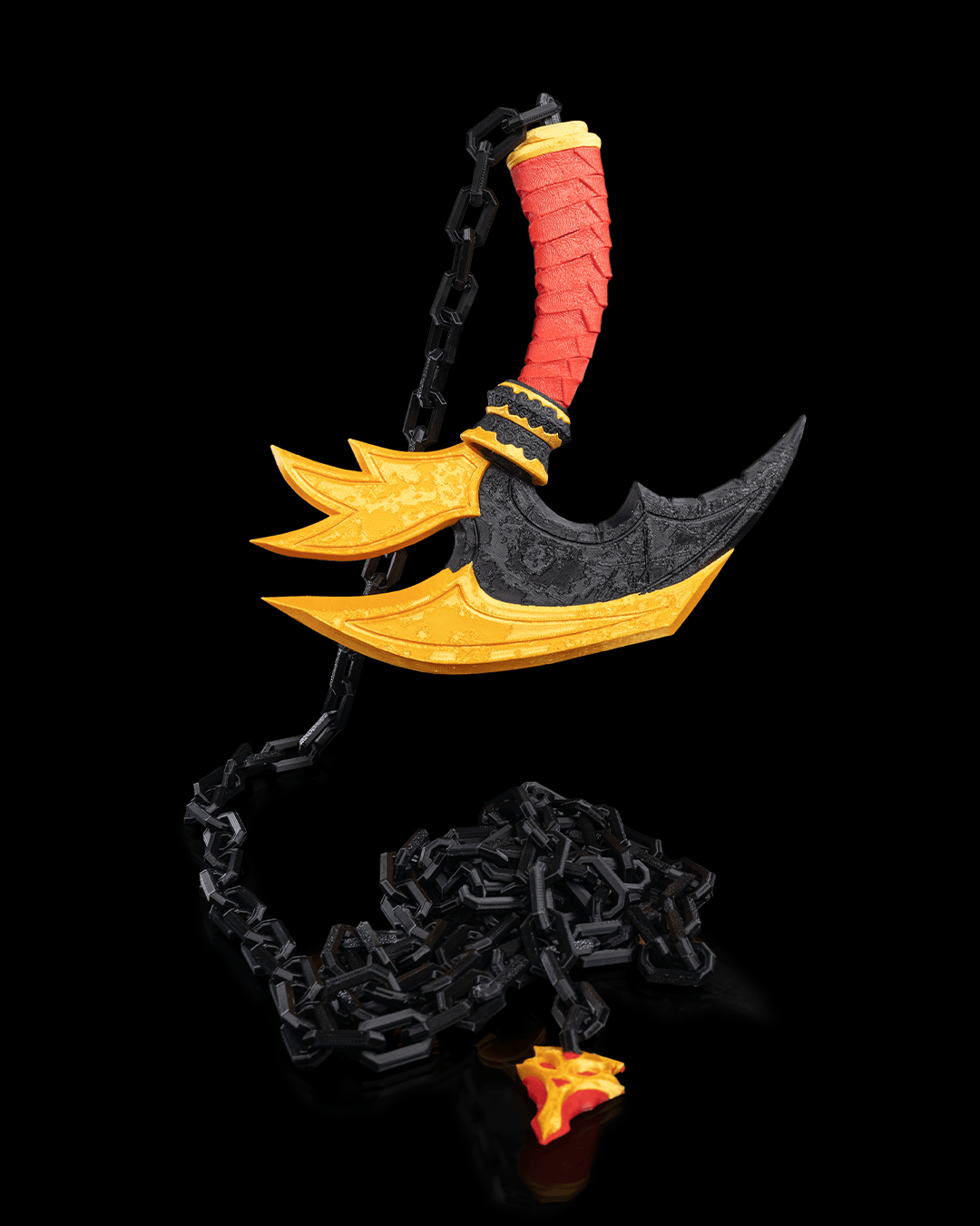 Kusarigama (Unpainted) – 3D Printed Ninja Weapon Prop & Display - Image 6