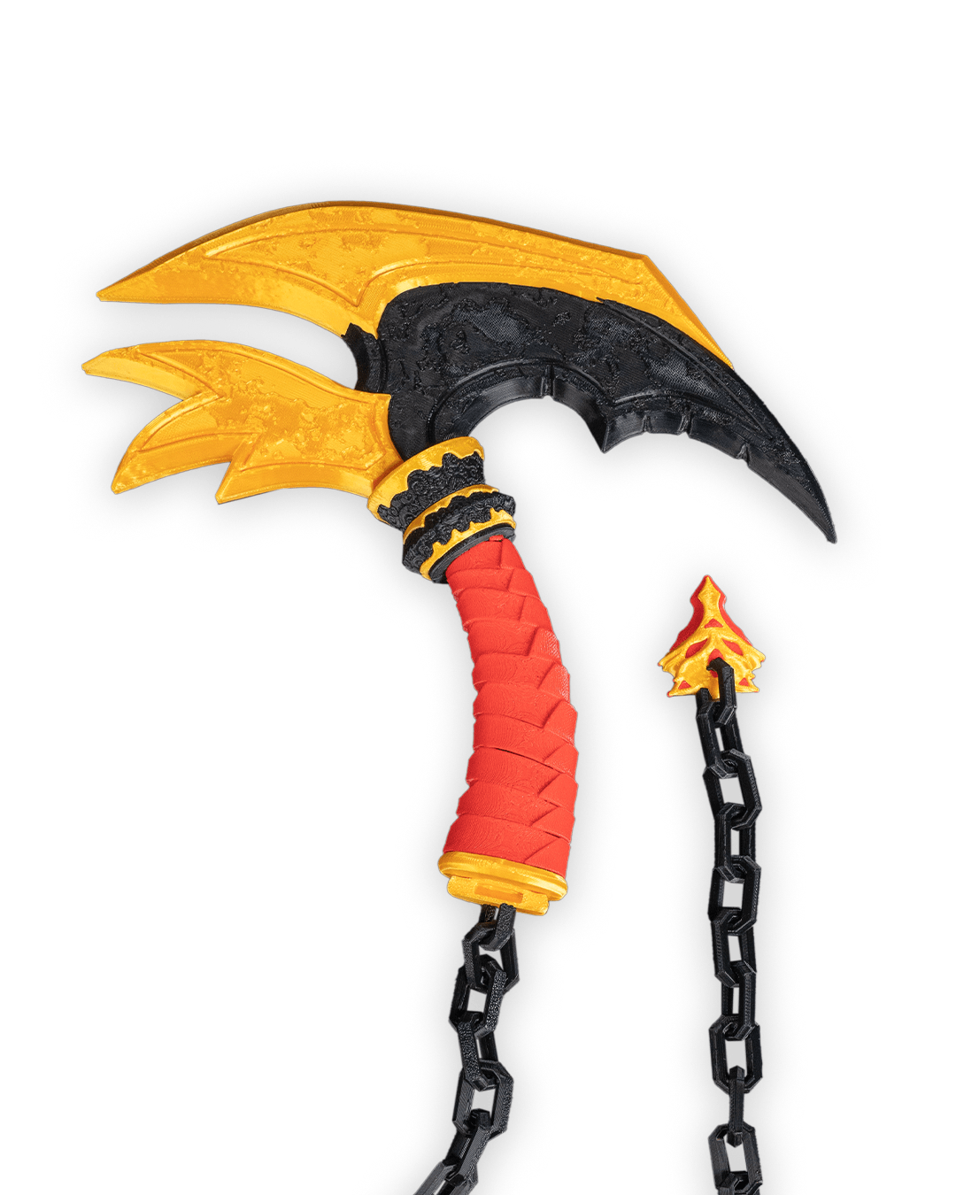 Kusarigama (Unpainted) – 3D Printed Ninja Weapon Prop & Display - Image 9