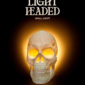 Lampe crâne applique murale
