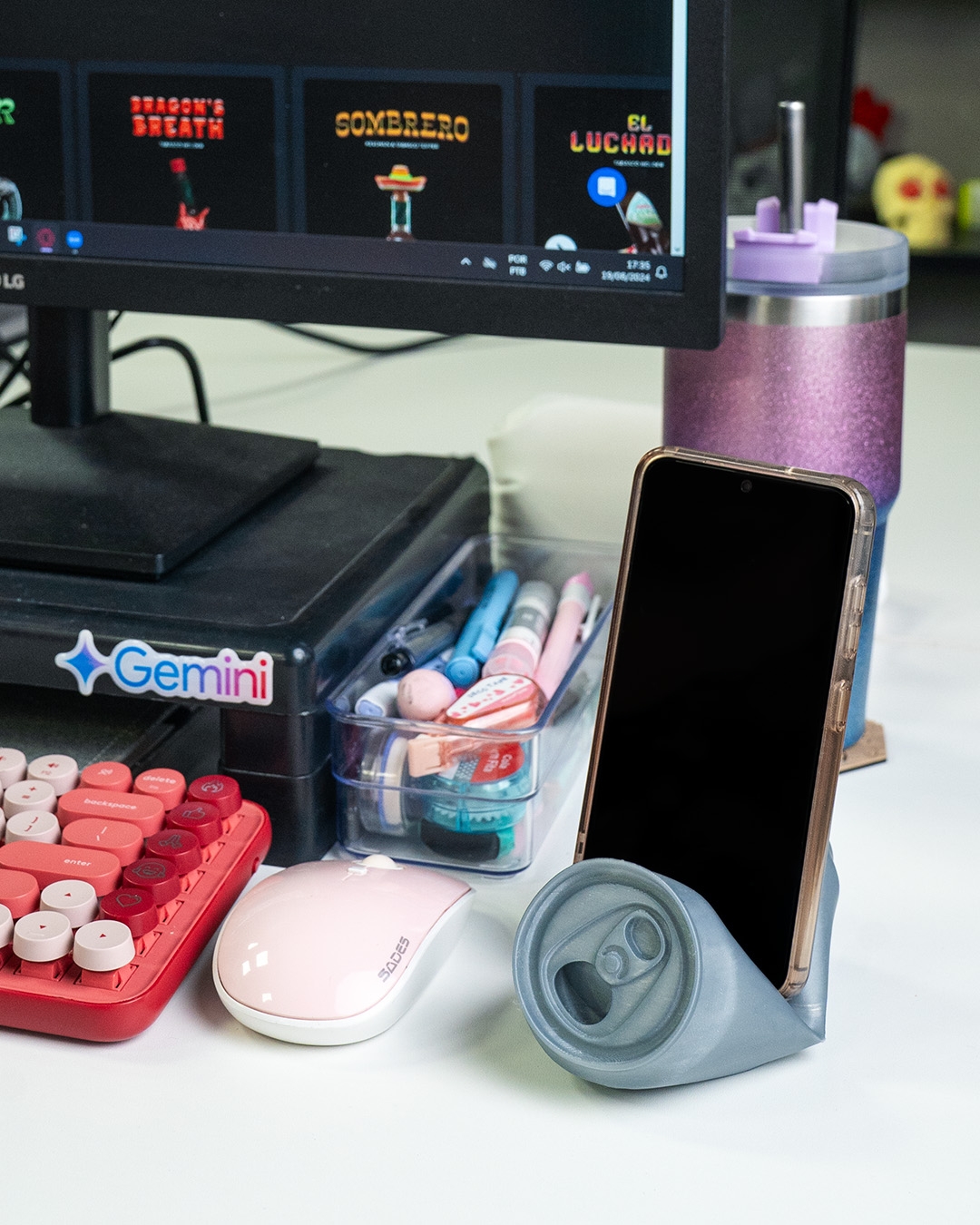 Suporte para celular tipo lata amassada - Image 2