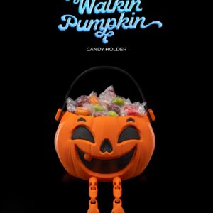 Walkin Pumpkin Candy Holder