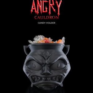 Angry Cauldron Candy Holder