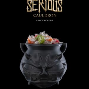 Serious Cauldron Candy Holder
