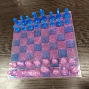 échiquier en résine époxy