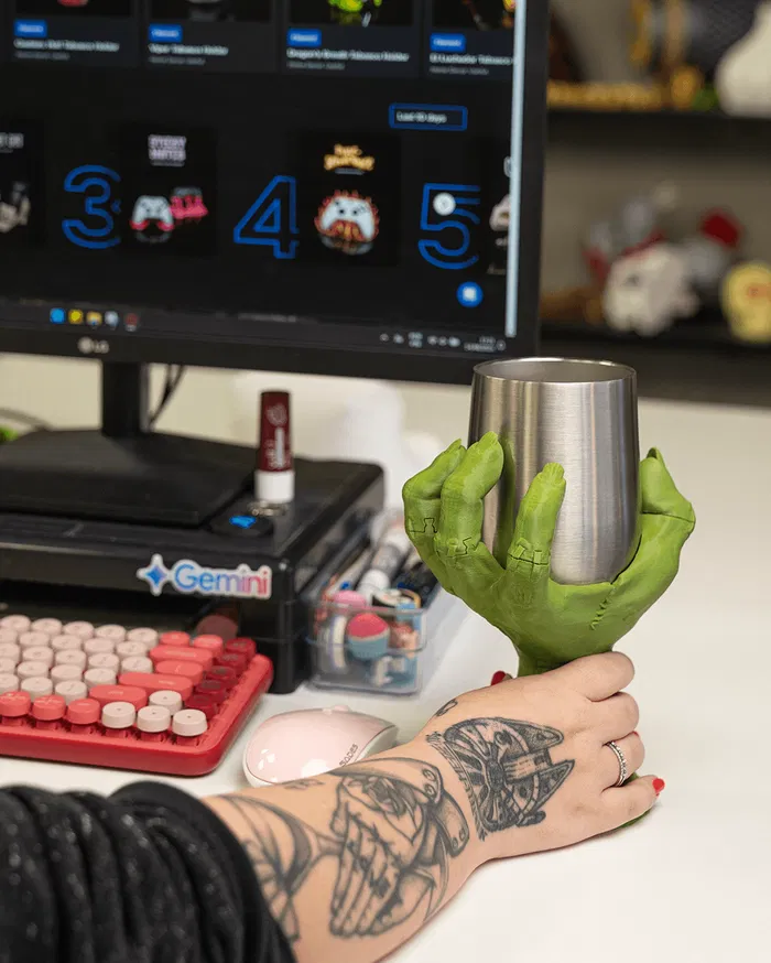 Cálice Taça Copo Design na impressora 3D - Grave Grasp Thirst Quencher