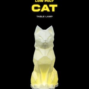 Low Poly Cat Table Lamp