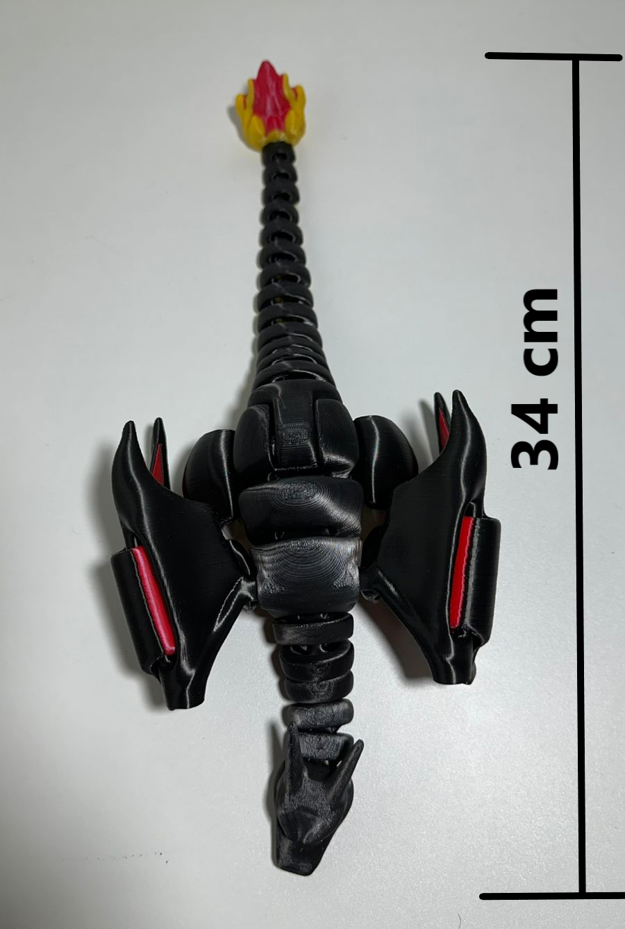 Charizard Black flexível Grande - 22 cm x 15 cm x 34 cm - Image 7