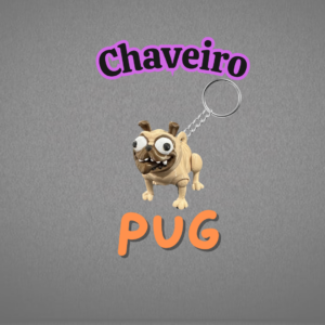 Chaveiro cachorrinho Pug