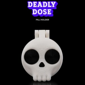 Deadly Dose Keychain Pill Holder