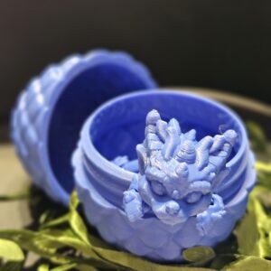 Single tone Dragon egg and baby dragon Keyring