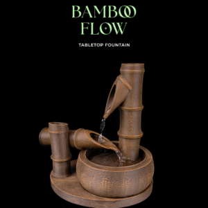 Bamboo Flow  Tabletop Fountain