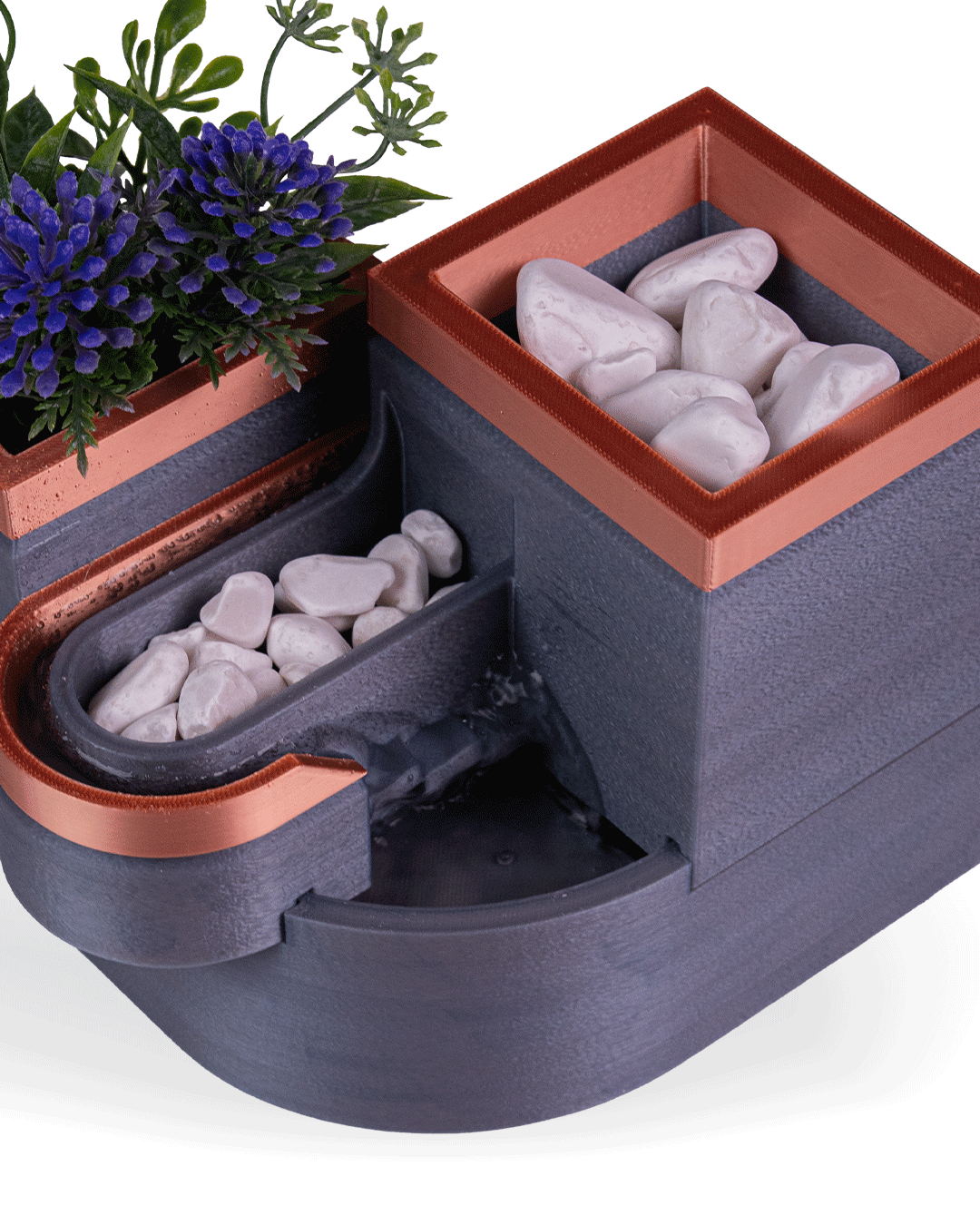 Form and Foliage  Tabletop Fountain & Planter - Image 8