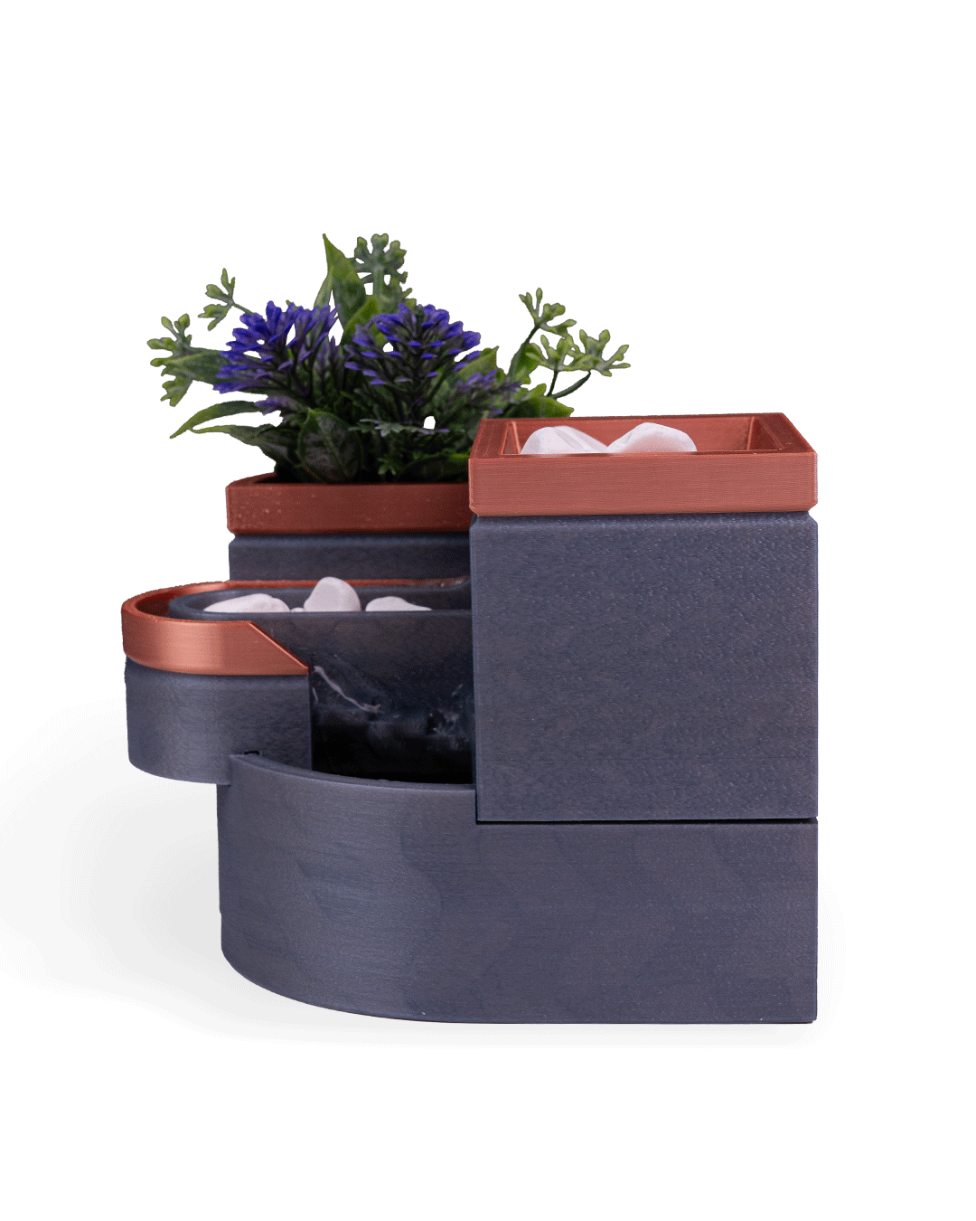 Form and Foliage  Tabletop Fountain & Planter - Image 11