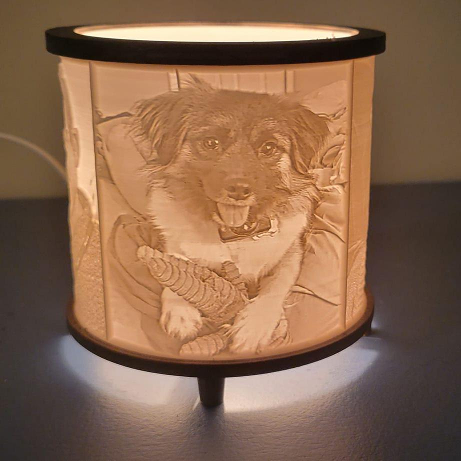 Circular Lithophane Lamp - Image 4