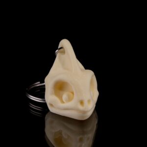 Chameleon Skeleton Head Keychain