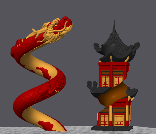 Escultura Espiral do Dragão Chinês - Image 5