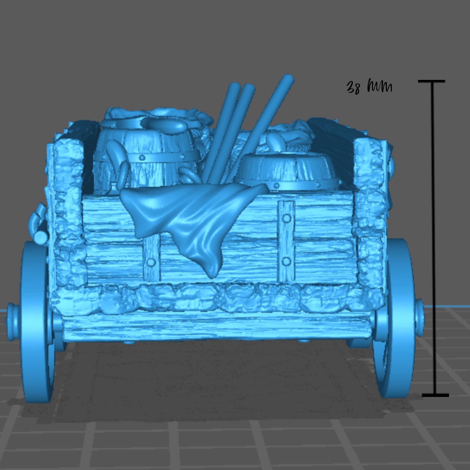 Cart with Oxen | Wagon with Supplies | Lost Mine of Phandelver | Prop | Tabletop Miniature | D&D Dungeons and Dragons 5e | Pathfinder - Image 5