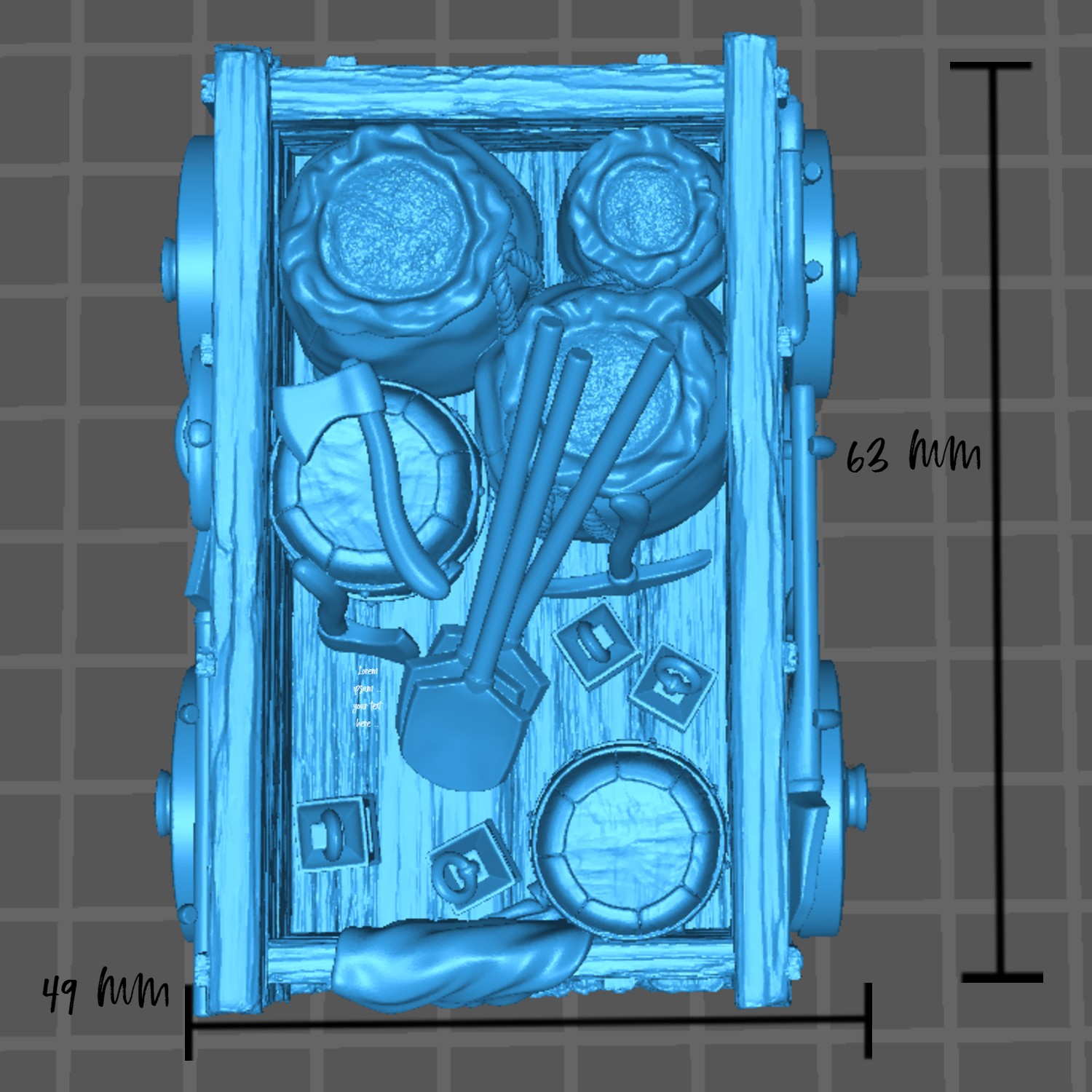 Cart with Oxen | Wagon with Supplies | Lost Mine of Phandelver | Prop | Tabletop Miniature | D&D Dungeons and Dragons 5e | Pathfinder - Image 6