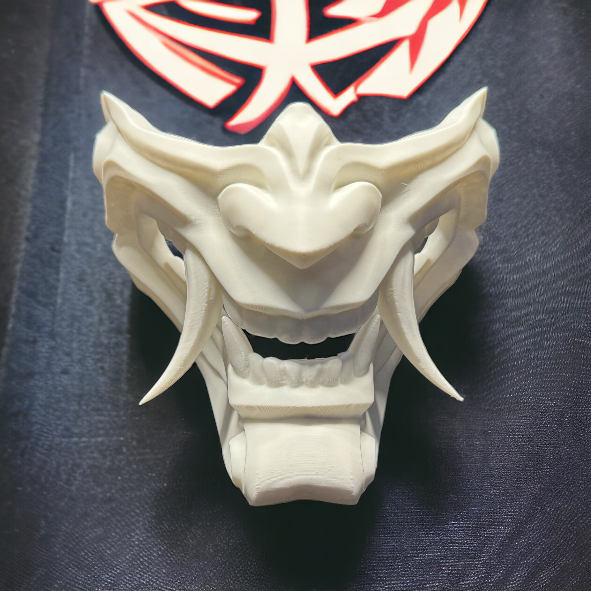 Majin Mempo Mask - 3D Printed Décor, Costume, Cosplay