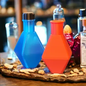 Octahedral Health / Mana Magic Potion Bottle - 3D Printed Décor, Costume / Cosplay