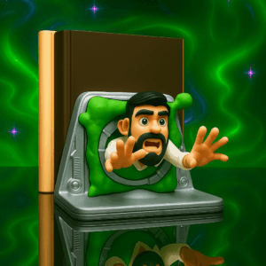 Mini Me Scientist Bookend - AI Compatible