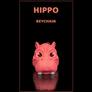 Hippo Keychain