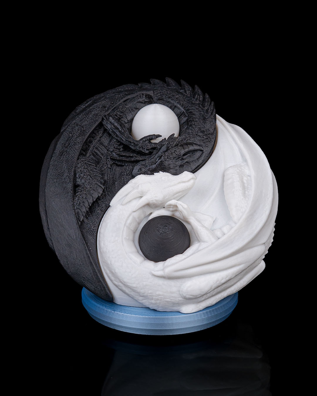 Luminária Yin Yang Dragões – Luz Decorativa 3D - luminária de mesa - Image 4