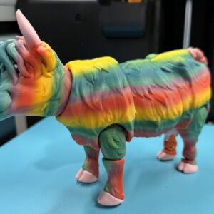 Highland Cow - Rainbow