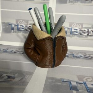 Leather Bomber Jacket Desktop Pen/Pencil Holder