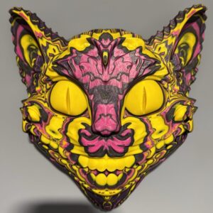 ColorStacked Smiling Cat