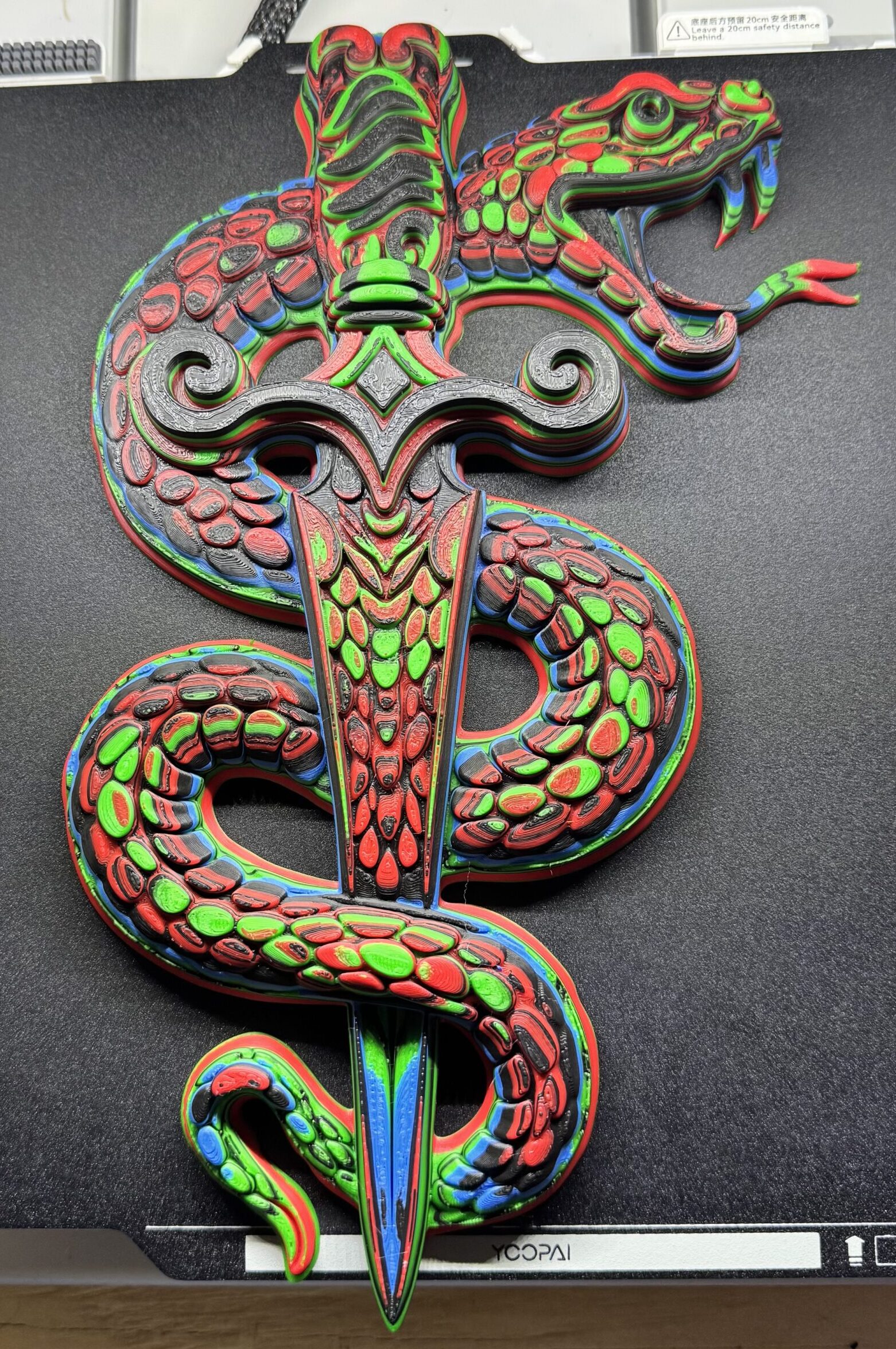 Colorstacked Snake and Knife