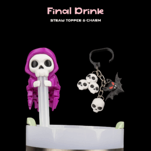 Final Drink - Straw Topper & Charm