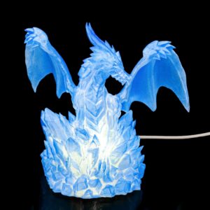 Ice and Light - Table Lamp - 3D Printed in Translucent PLA - Earth Friendly Bioplastic