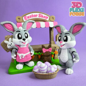 Easter Bunny Keychain